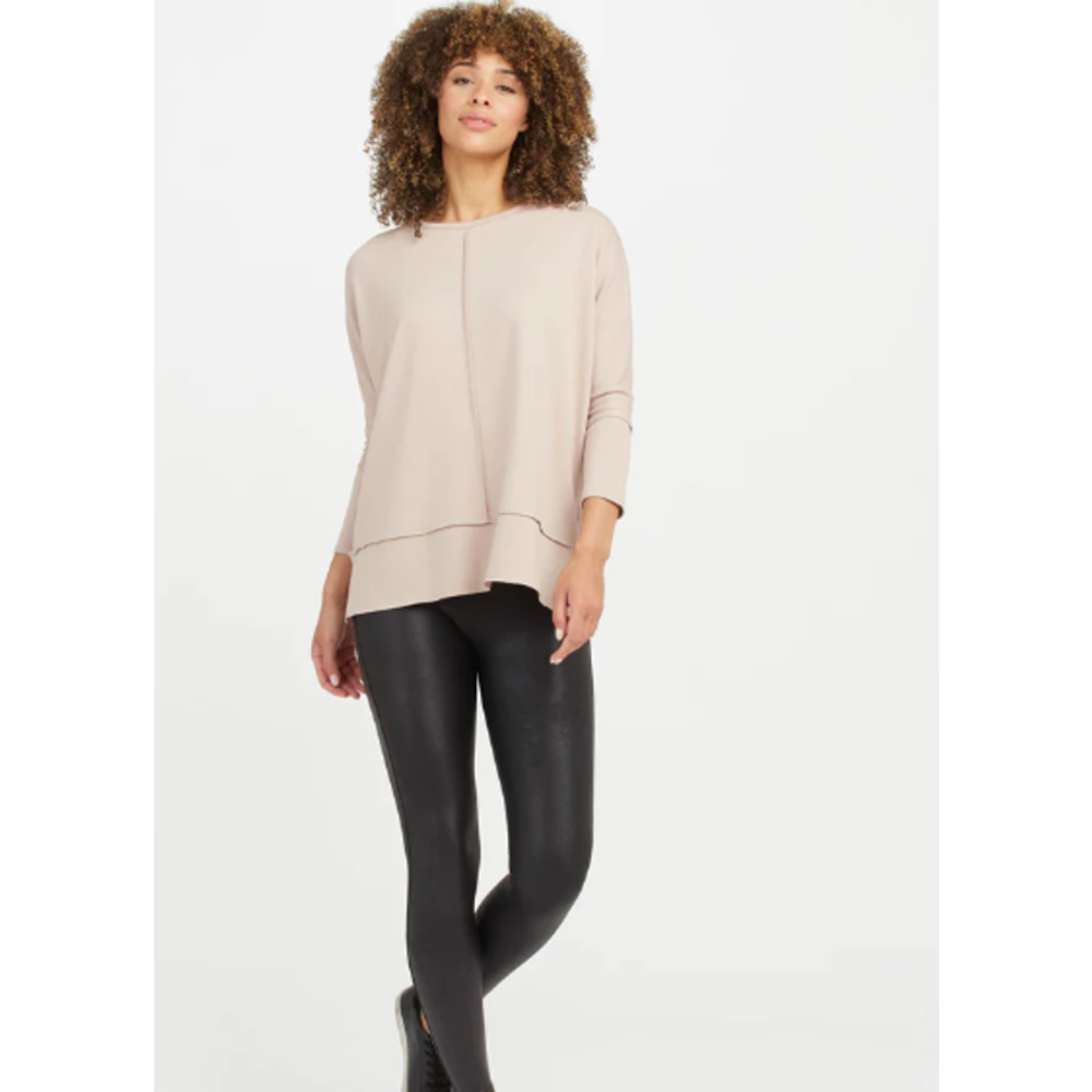 SPANX the perfect length cozy comfort dolman top in oat